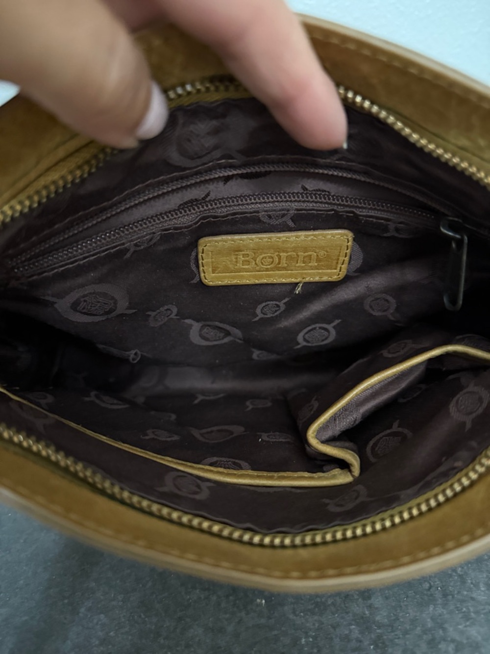 Born Tan Floral Tooled Leather Crossbody - Picture 7 of 12